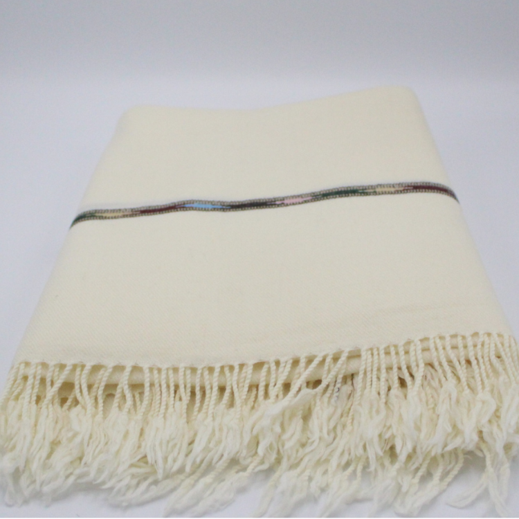 72 Double Wool Off-White Swati Shawl