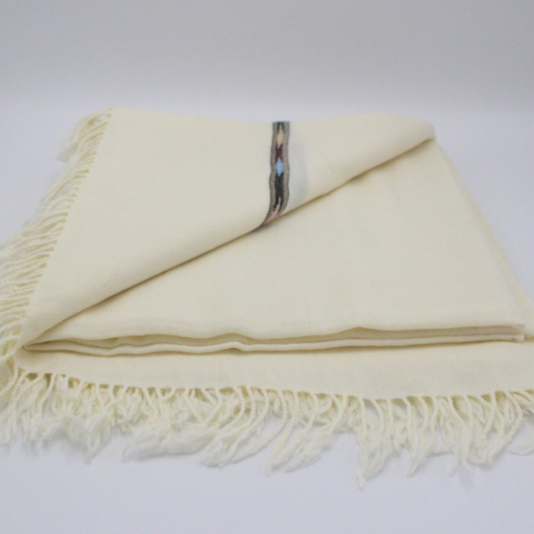 72 Double Wool Off-White Swati Shawl