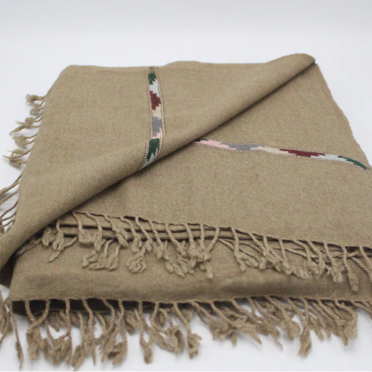 Sahidar Wool, Brown, Swati Shawl