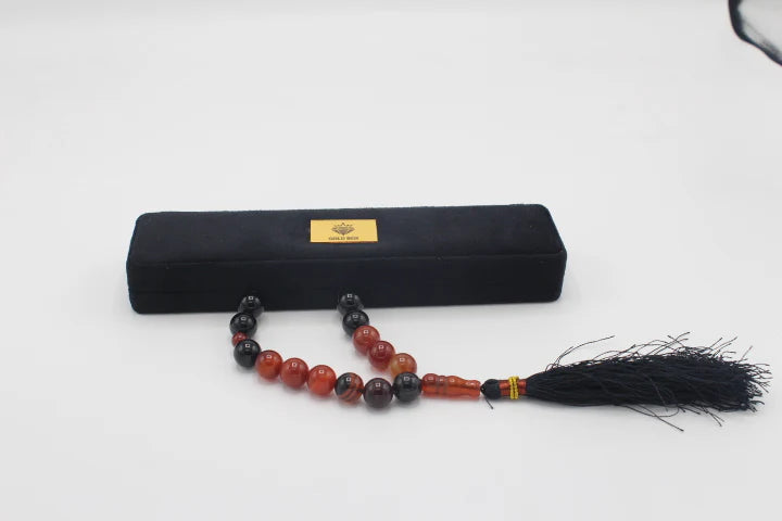 Sulimani Aqeeq Stone Tasbih 14 mm/21 Beads