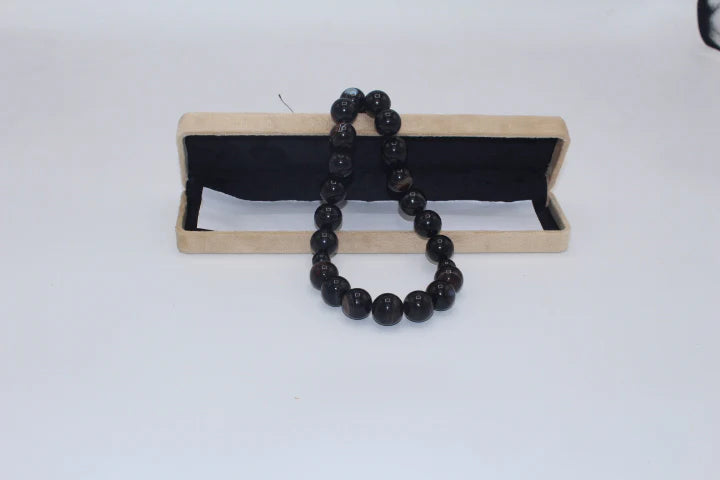 Black Aqeeq Tasbih 16 mm/17 Beads