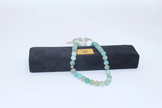 Aquamarine Stone Tasbih 10mm/33 Beads