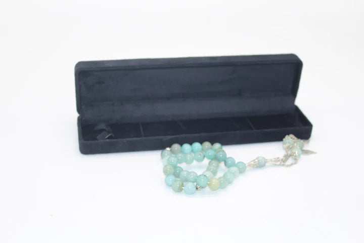 Aquamarine Stone Tasbih 10mm/33 Beads