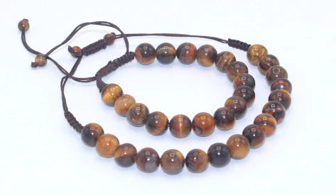 Tiger Eye Bracelet for Him & Her ( 16 Beads ,10mm size)