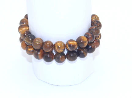 Tiger Eye Bracelet for Him & Her ( 16 Beads ,10mm size)