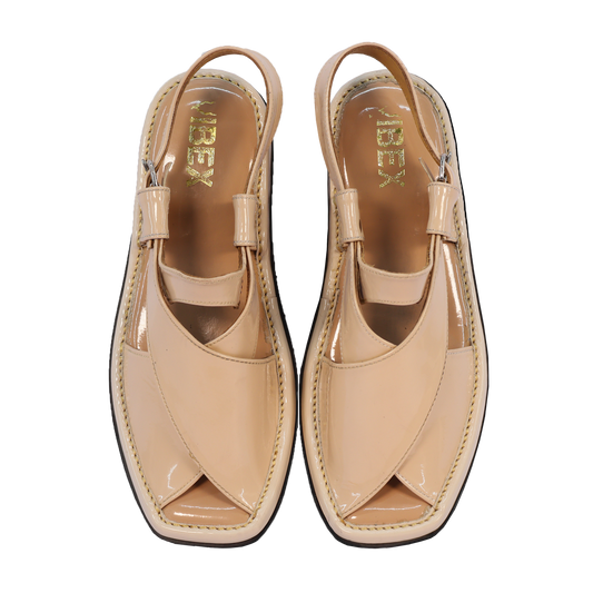 Ladies Peshawari Chappal Peach.